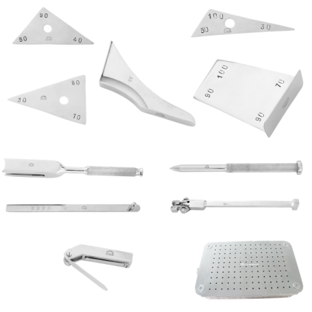 Angled Blade Plate Instrument Set with Graphic Box